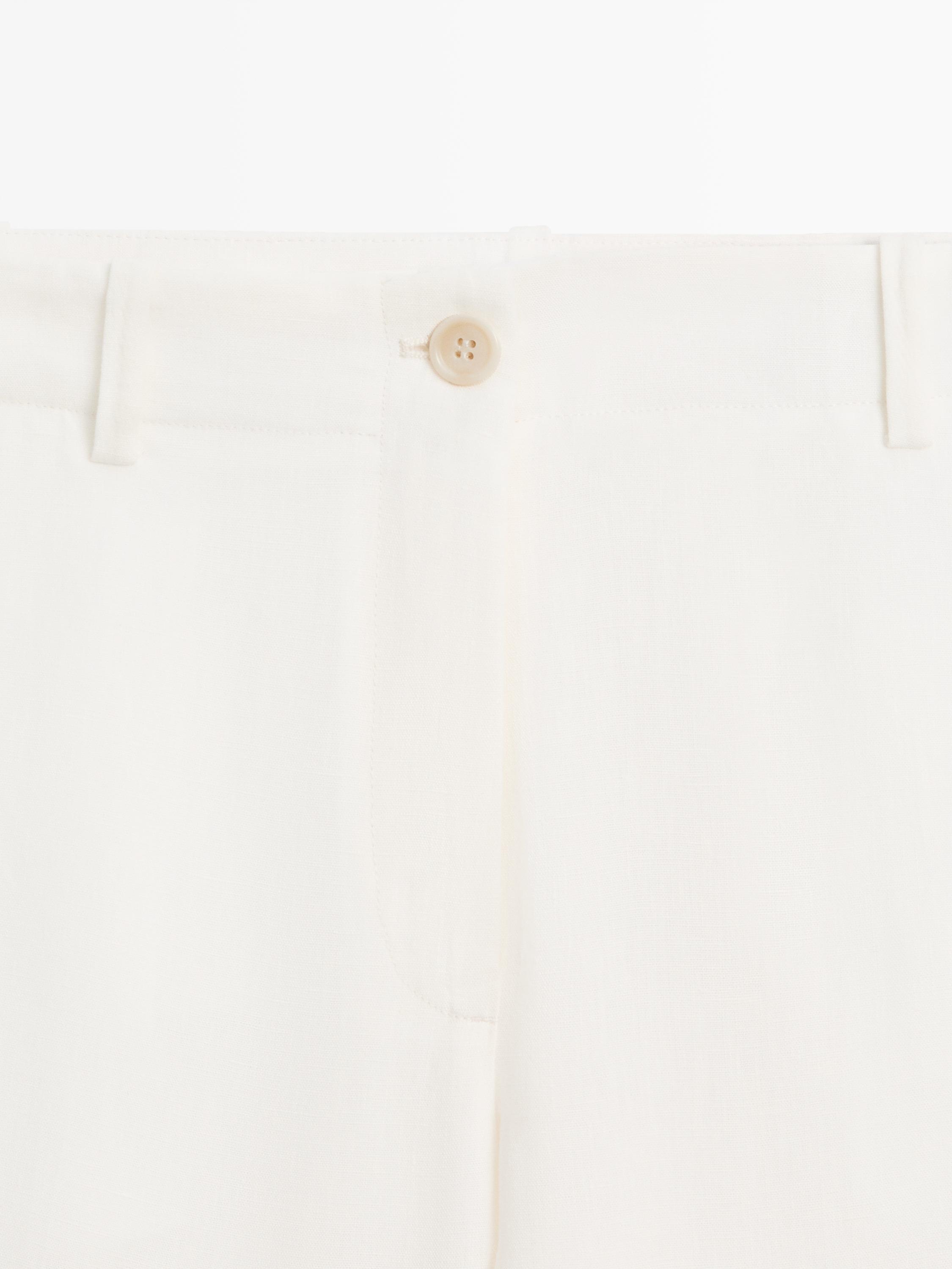 Linen suit trousers